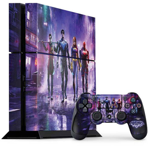 DC Comics Gotham Knights Characters PS4 Console and Controller Bundle Skin