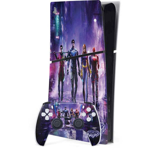 DC Comics Gotham Knights Characters PS5 Slim Digital Edition Console Skin