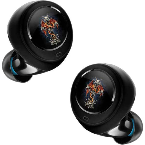 Gothic Dragon & Skull Cross by Sarah Richter Amazon Echo Buds Skin