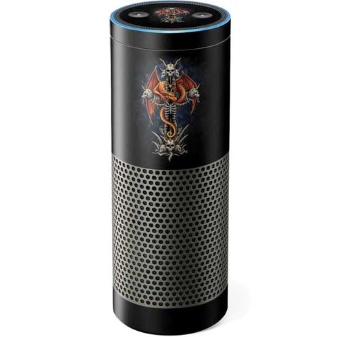 Gothic Dragon & Skull Cross by Sarah Richter Amazon Echo Skin