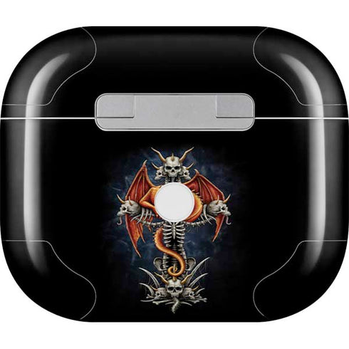 Gothic Dragon & Skull Cross by Sarah Richter Apple AirPods (3rd Gen 2021) Skin