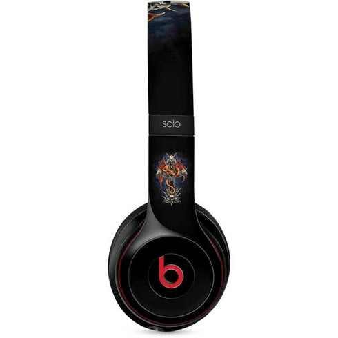 Gothic Dragon & Skull Cross by Sarah Richter Beats Solo 2 Wireless Skin