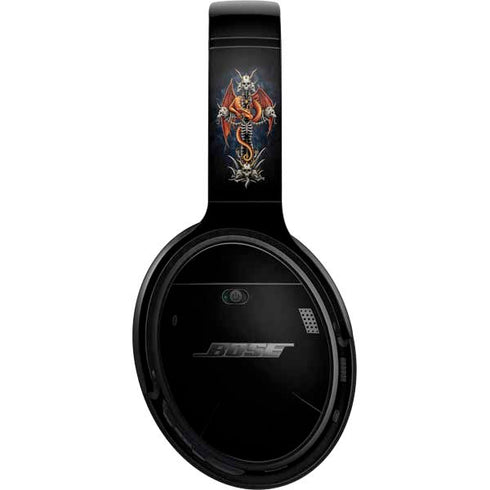Gothic Dragon & Skull Cross by Sarah Richter Bose QuietComfort 35 Headphones Skin