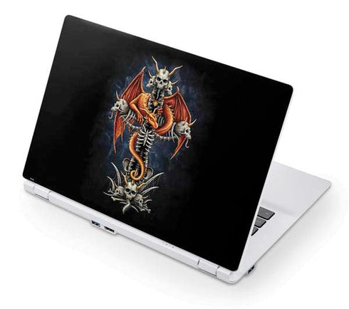 Gothic Dragon & Skull Cross by Sarah Richter Acer Chromebook Skin