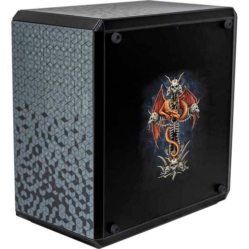 Gothic Dragon & Skull Cross by Sarah Richter Cooler Master MasterBox Q300L Mini Tower Skin