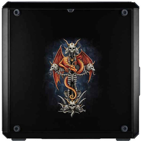 Gothic Dragon & Skull Cross by Sarah Richter Cooler Master MasterBox Q300L Mini Tower Skin