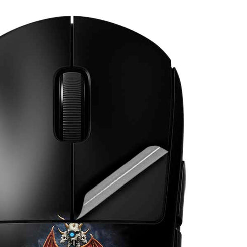 Gothic Dragon & Skull Cross by Sarah Richter G Pro Wireless Gaming Mouse Skin