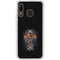 Gothic Dragon & Skull Cross by Sarah Richter Galaxy A20 Clear Case