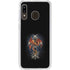 Gothic Dragon & Skull Cross by Sarah Richter Galaxy A20 Clear Case