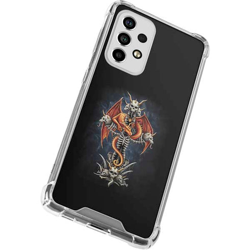 Gothic Dragon & Skull Cross by Sarah Richter Galaxy A33 5G Clear Case