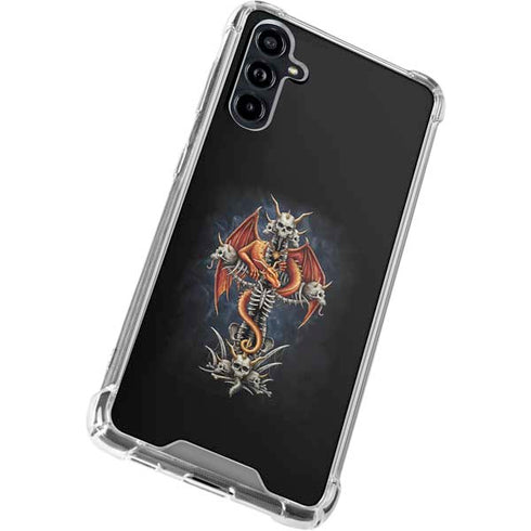 Gothic Dragon & Skull Cross by Sarah Richter Galaxy A54 5G Clear Case