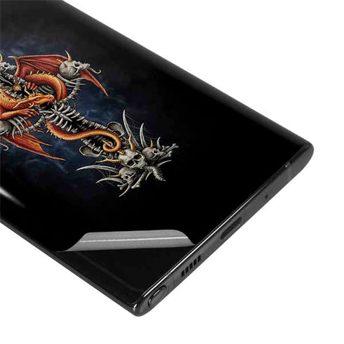 Gothic Dragon & Skull Cross by Sarah Richter Galaxy Note 10 Skin
