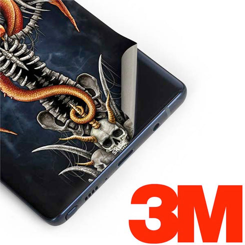 Gothic Dragon & Skull Cross by Sarah Richter Galaxy Note 9 Skin