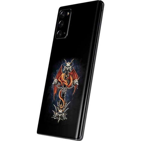 Gothic Dragon & Skull Cross by Sarah Richter Galaxy Note20 5G Skin