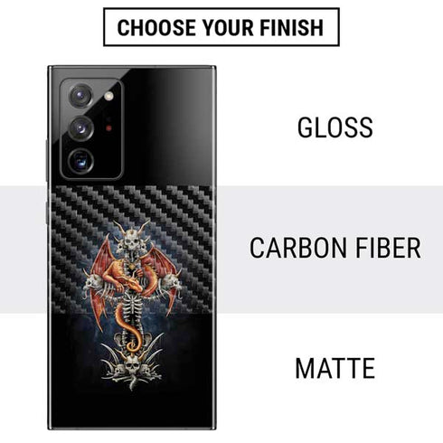 Gothic Dragon & Skull Cross by Sarah Richter Galaxy Note20 Ultra 5G Skin