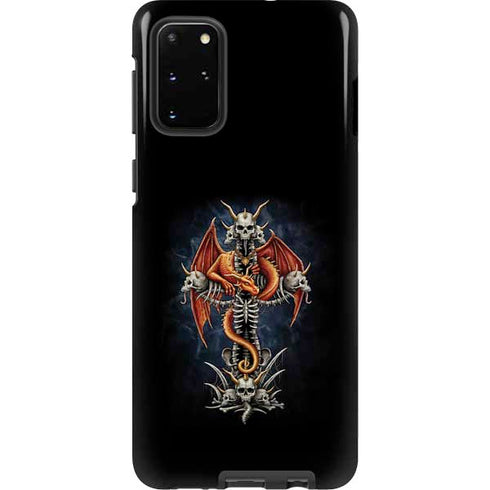 Gothic Dragon & Skull Cross by Sarah Richter Galaxy S20 Plus Pro Case