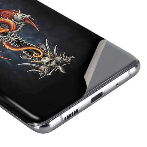 Gothic Dragon & Skull Cross by Sarah Richter Galaxy S20 Plus Skin
