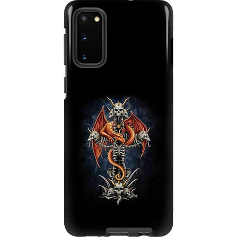 Gothic Dragon & Skull Cross by Sarah Richter Galaxy S20 Pro Case