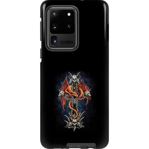 Gothic Dragon & Skull Cross by Sarah Richter Galaxy S20 Ultra 5G Pro Case