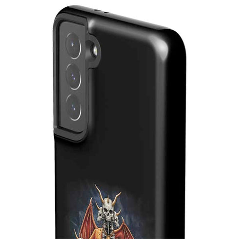 Gothic Dragon & Skull Cross by Sarah Richter Galaxy S21 5G Pro Case