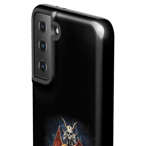 Gothic Dragon & Skull Cross by Sarah Richter Galaxy S21 Plus 5G Pro Case