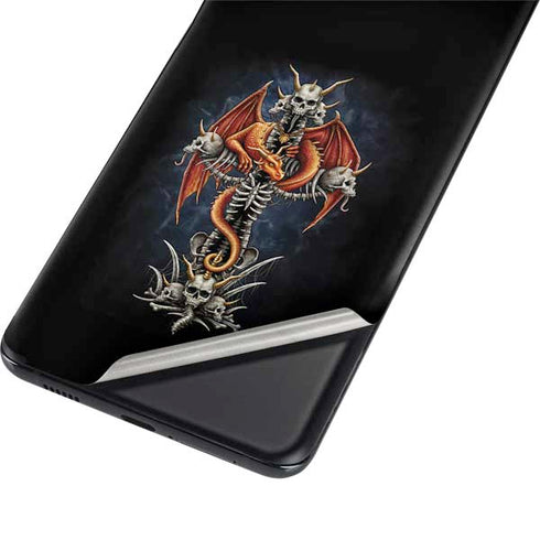 Gothic Dragon & Skull Cross by Sarah Richter Galaxy S21 Plus 5G Skin