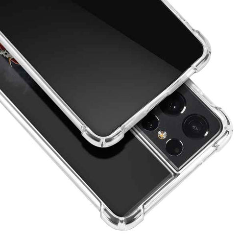 Gothic Dragon & Skull Cross by Sarah Richter Galaxy S21 Ultra 5G Clear Case