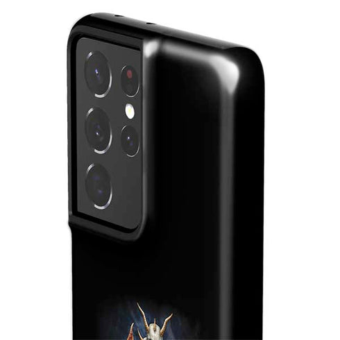 Gothic Dragon & Skull Cross by Sarah Richter Galaxy S21 Ultra 5G Pro Case