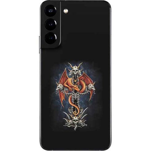 Gothic Dragon & Skull Cross by Sarah Richter Galaxy S22 Plus Skin