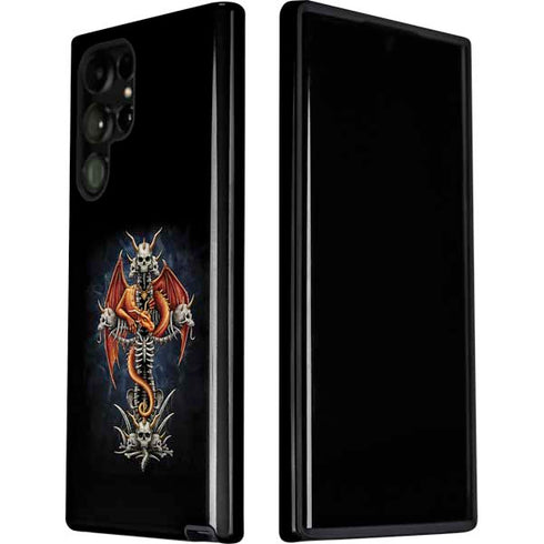 Gothic Dragon & Skull Cross by Sarah Richter Galaxy S22 Ultra Pro Case
