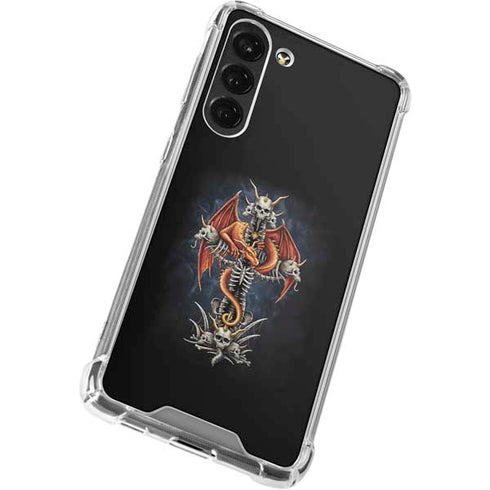 Gothic Dragon & Skull Cross by Sarah Richter Galaxy S23 Plus Clear Case