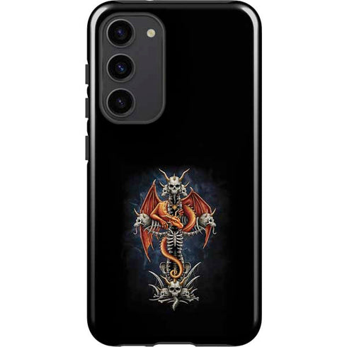 Gothic Dragon & Skull Cross by Sarah Richter Galaxy S23 Plus Pro Case