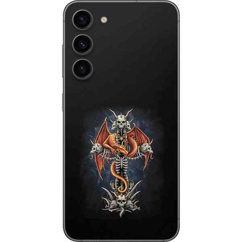 Gothic Dragon & Skull Cross by Sarah Richter Galaxy S23 Plus Skin