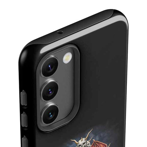 Gothic Dragon & Skull Cross by Sarah Richter Galaxy S23 Pro Case