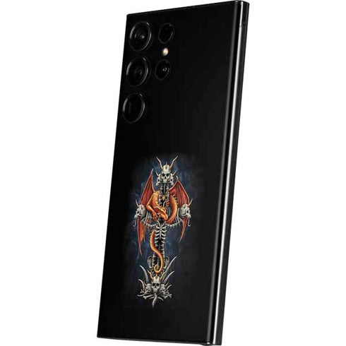 Gothic Dragon & Skull Cross by Sarah Richter Galaxy S23 Ultra Skin