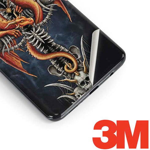 Gothic Dragon & Skull Cross by Sarah Richter Galaxy S9 Plus Skin