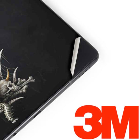 Gothic Dragon & Skull Cross by Sarah Richter Samsung Galaxy Tab Skin