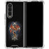 Gothic Dragon & Skull Cross by Sarah Richter Galaxy Z Fold4 5G Clear Case