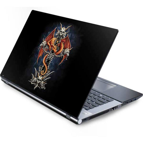 Gothic Dragon & Skull Cross by Sarah Richter Generic Laptop Skin