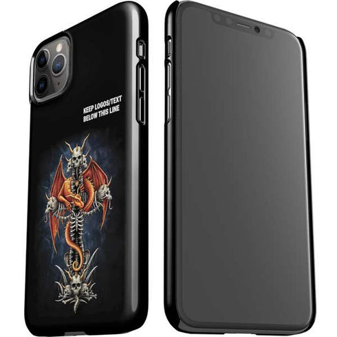 Gothic Dragon & Skull Cross by Sarah Richter iPhone 11 Pro Max Lite Case