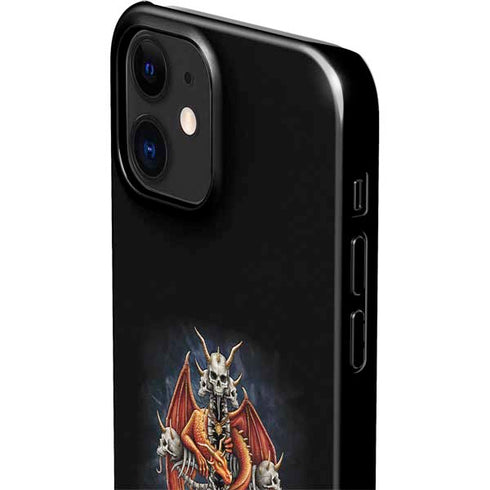 Gothic Dragon & Skull Cross by Sarah Richter iPhone 12 Mini Lite Case
