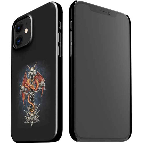 Gothic Dragon & Skull Cross by Sarah Richter iPhone 12 Mini Lite Case