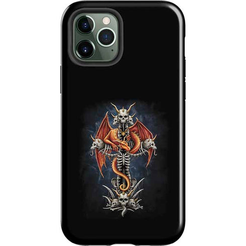 Gothic Dragon & Skull Cross by Sarah Richter iPhone 12 Pro Impact Case