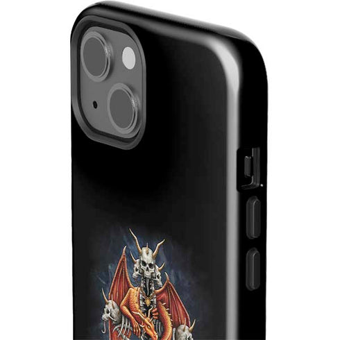 Gothic Dragon & Skull Cross by Sarah Richter iPhone 13 Impact Case