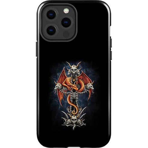Gothic Dragon & Skull Cross by Sarah Richter iPhone 13 Pro Max Impact Case