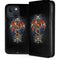 Gothic Dragon & Skull Cross by Sarah Richter iPhone 15 Folio Case