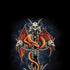 Gothic Dragon & Skull Cross by Sarah Richter iPhone XR Skin