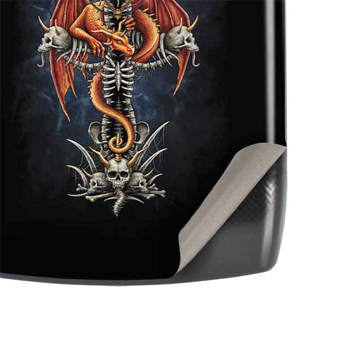 Gothic Dragon & Skull Cross by Sarah Richter Motorola RAZR Skin
