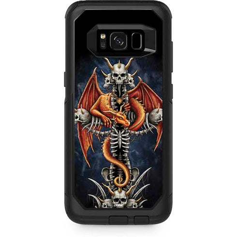 Gothic Dragon & Skull Cross by Sarah Richter Otterbox Commuter Galaxy Skin