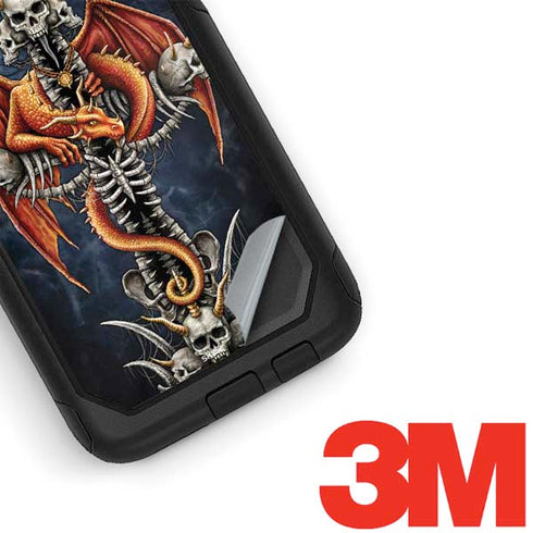 Gothic Dragon & Skull Cross by Sarah Richter Otterbox Commuter Galaxy Skin